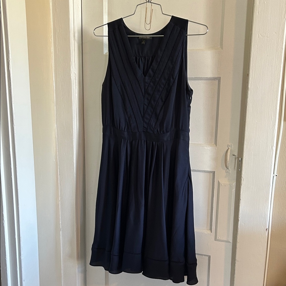 Banana Republic Navy Blue Midi Dress